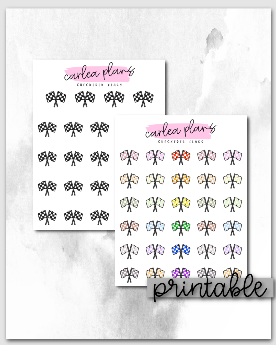Checkered Flag Icons | Printable Icons