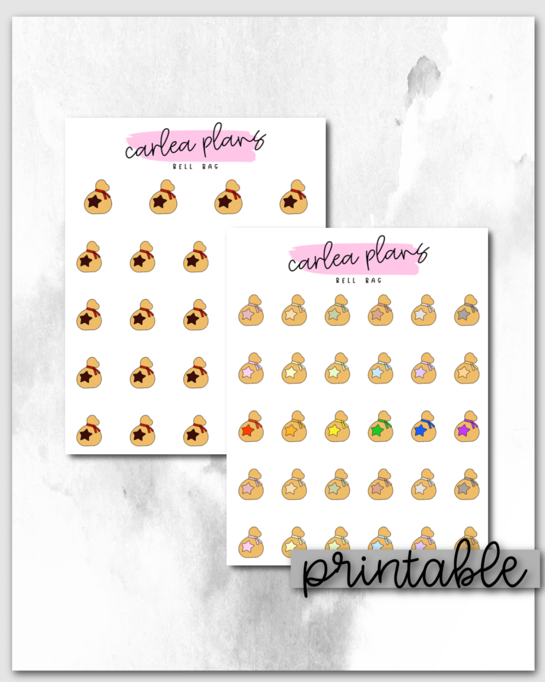 Bell Bag Icons | Printable Icons