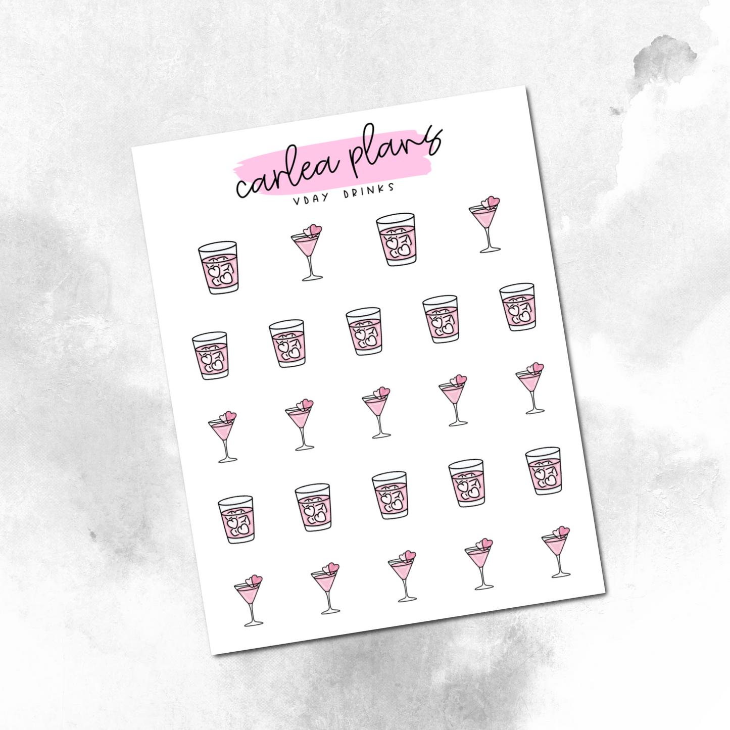 V-Day Drinks Icons