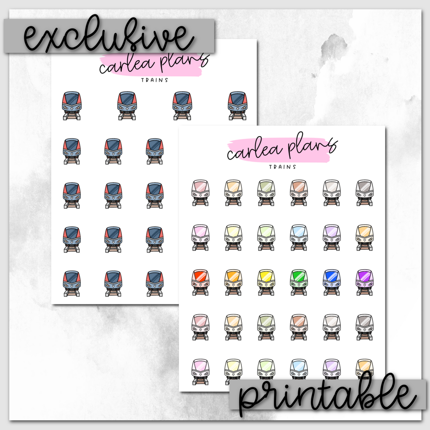 Train Icons | Printable Icons