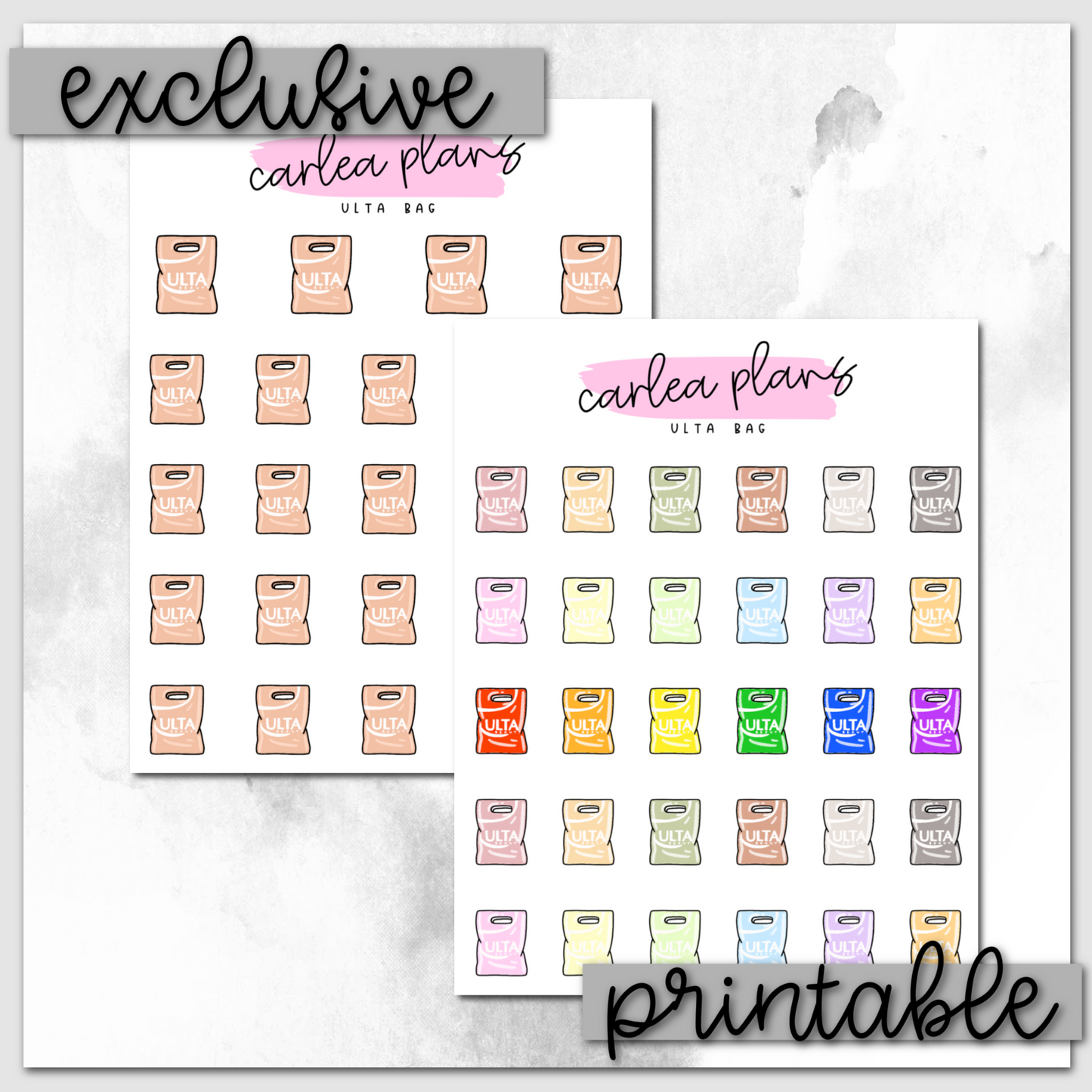 Ulta Bag Icons | Printable Icons