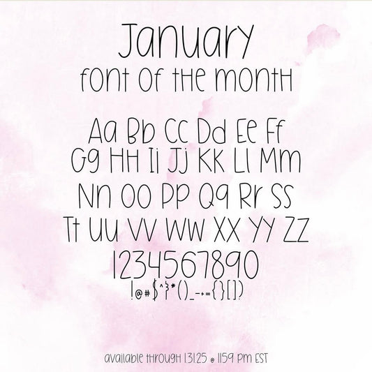January Font of the Month - 28 Variety Custom Scripts *PLEASE READ DESCRIPTION*