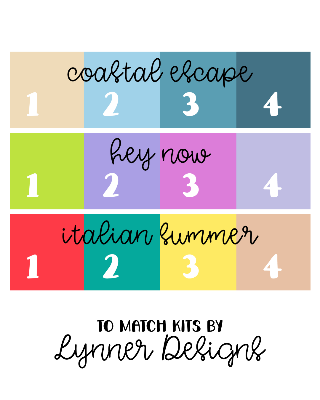 Solid Color Best Sellers - To Match Lynner Designs Kits | Minis