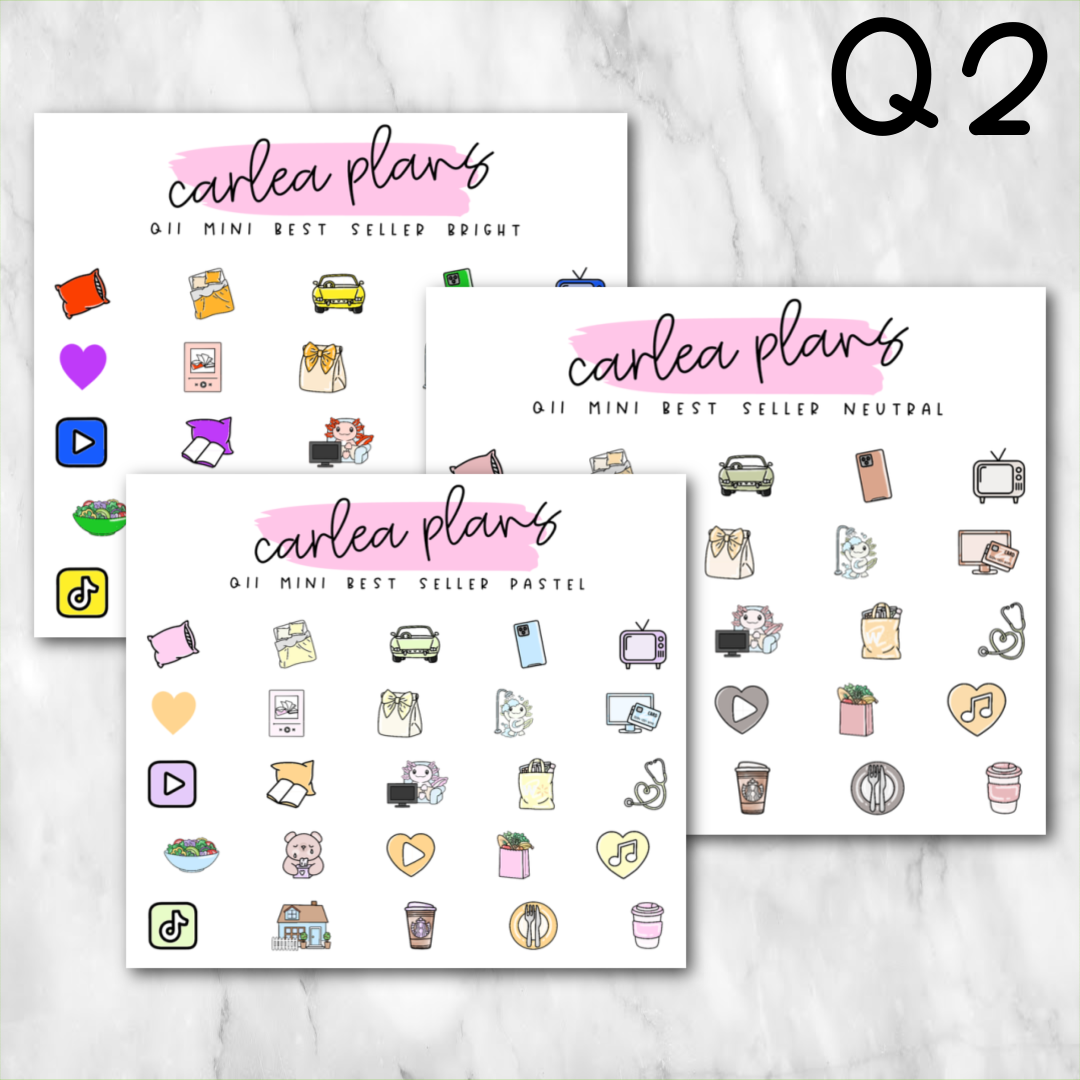 Mini Best Seller Icons | 2025 | Quarter 2