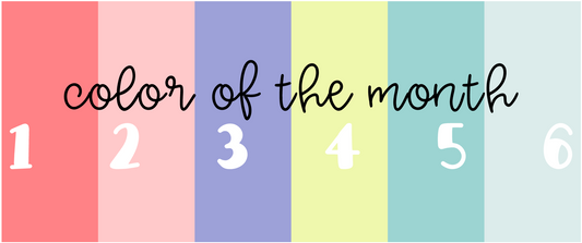 Color of the Month PRINTABLE || Solid Color Best Sellers