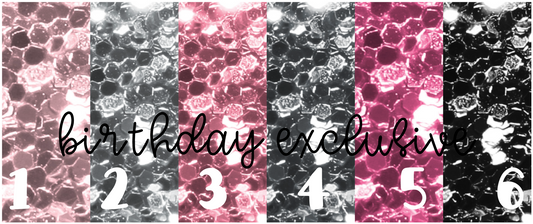 PRINTABLE Birthday Glitter Icons || Solid Color Best Sellers