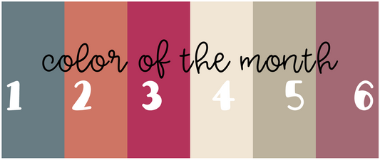 Color of the Month PRINTABLE || Solid Color Best Sellers