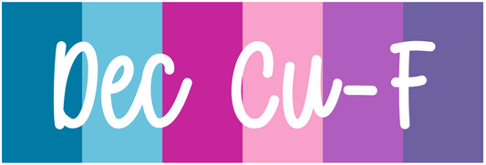 Color of the Month PRINTABLE Icons || Cu - F