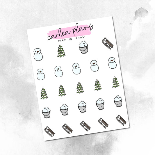 Play In Snow Icons