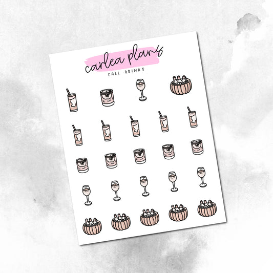 Fall Drinks Icons