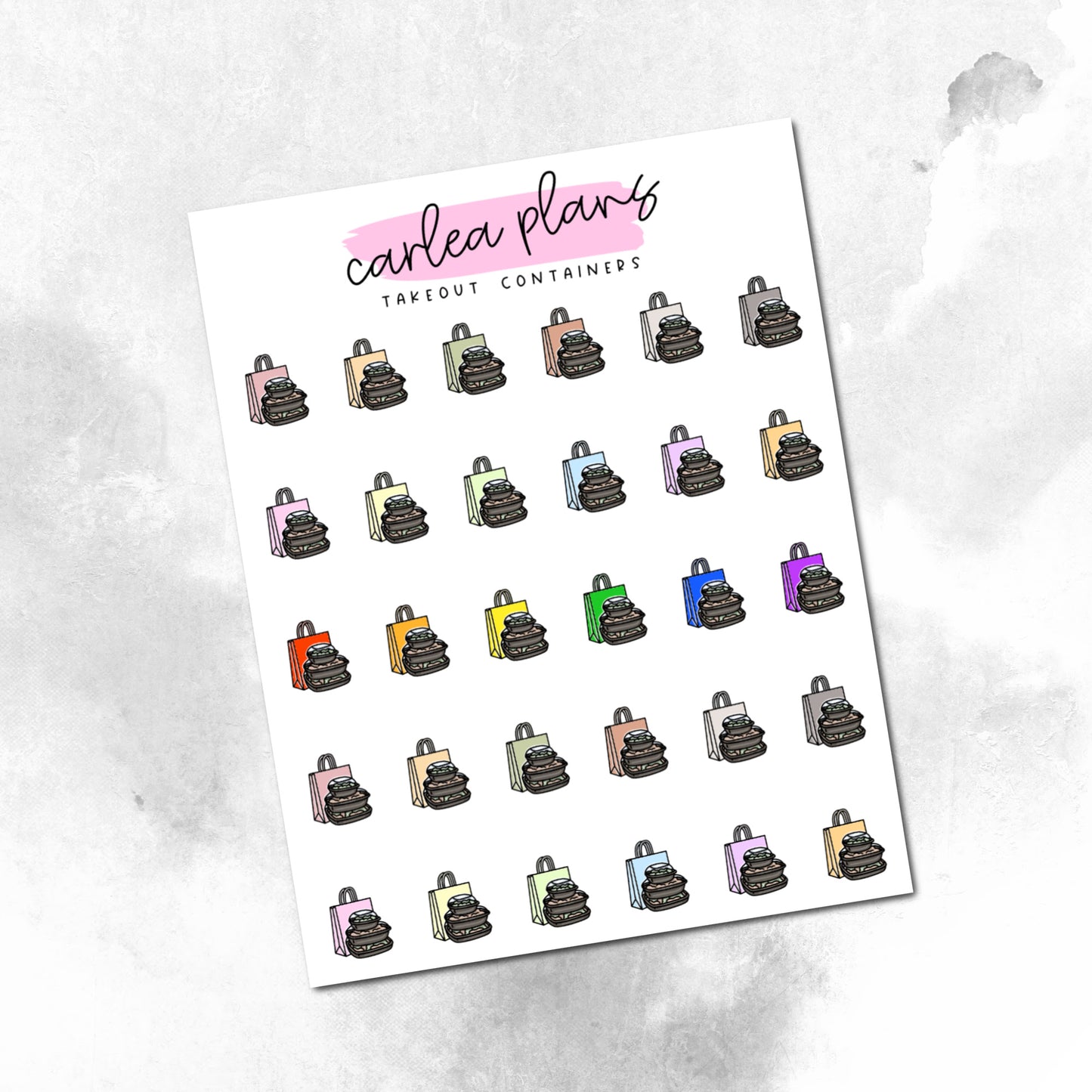 Takeout Container Icons