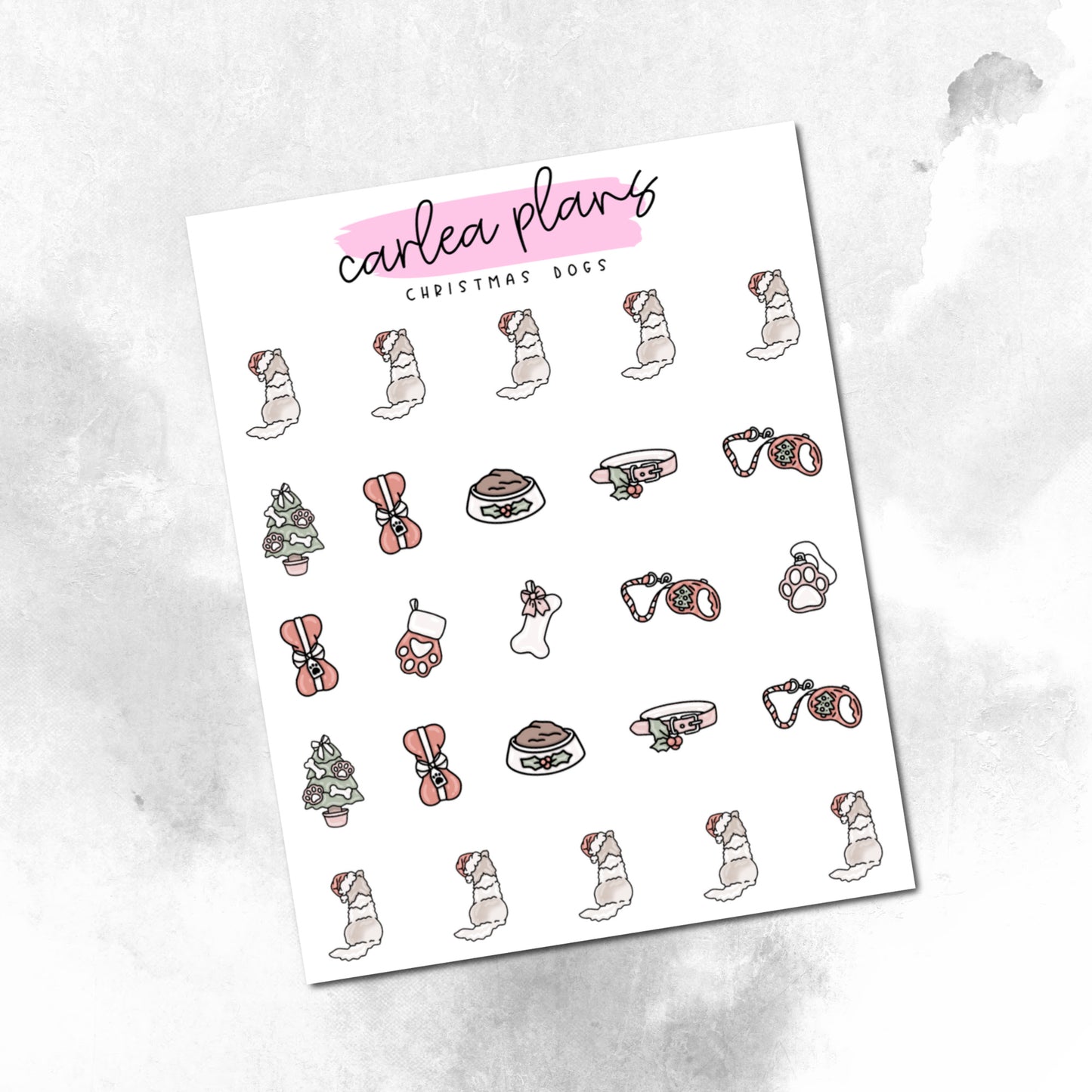 Christmas Dog Icons