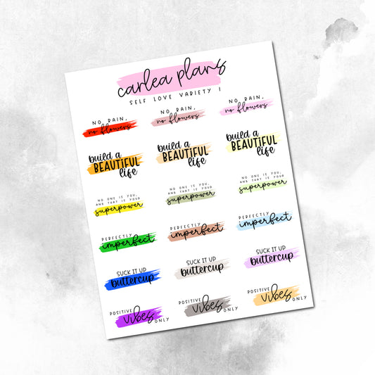 Self Love Quote Varieties