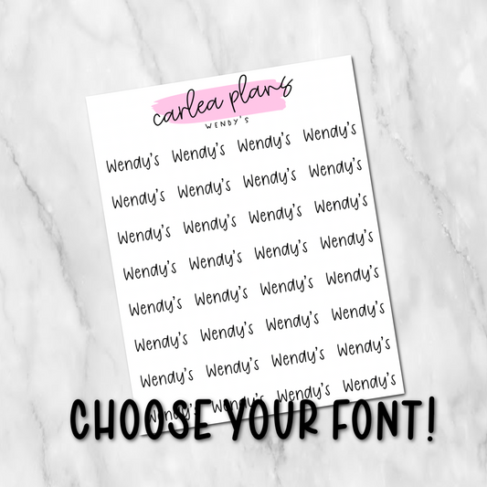 Wendy's Scripts