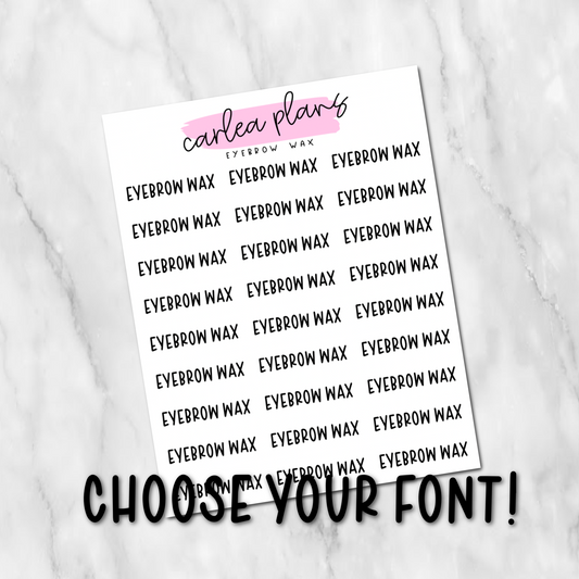 Eyebrow Wax Scripts