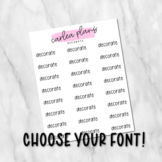 Decorate Scripts