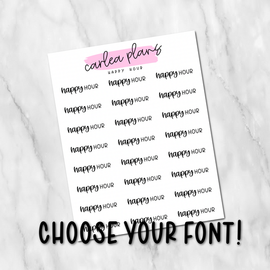 Happy Hour Scripts