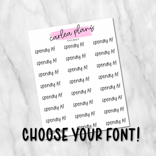 Spendy AF Scripts