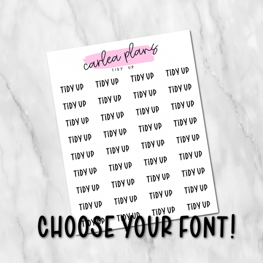 Tidy Up Scripts