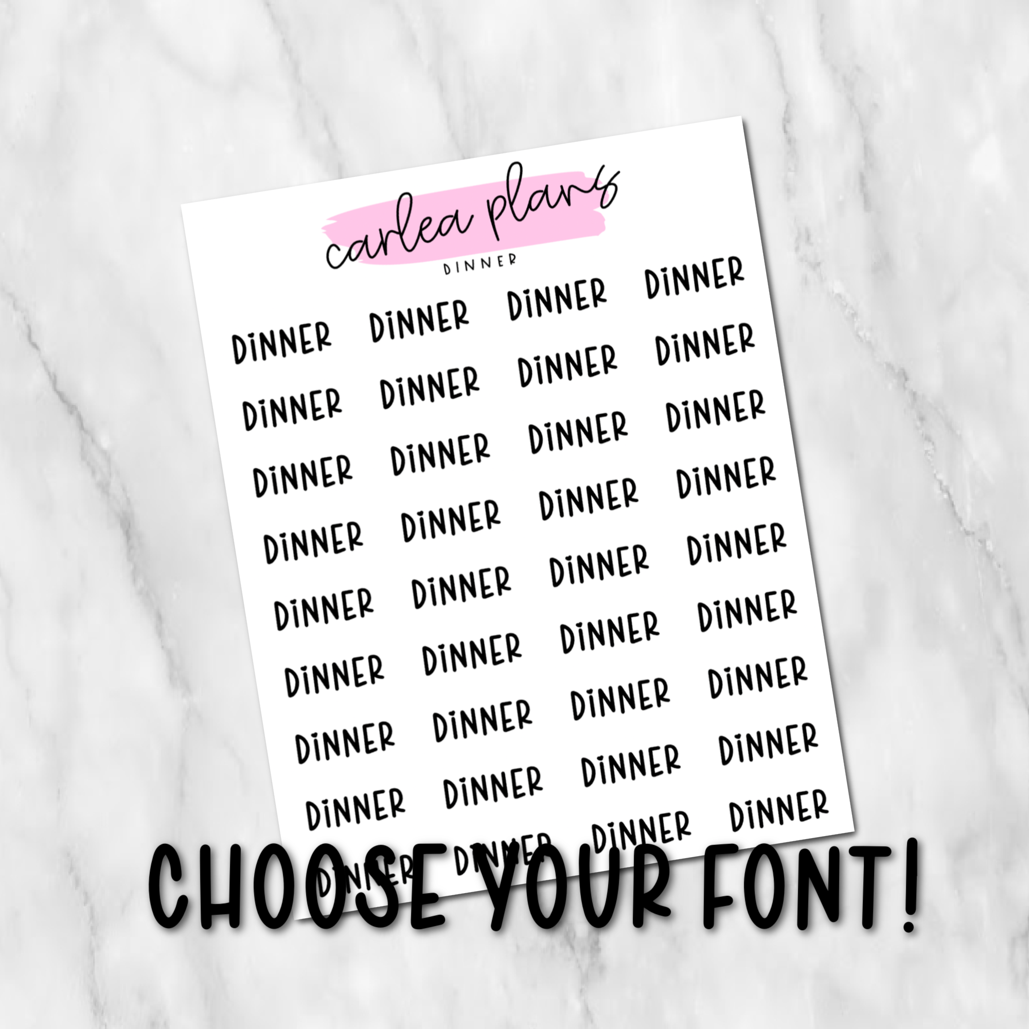 Dinner Scripts – CarleaPlans