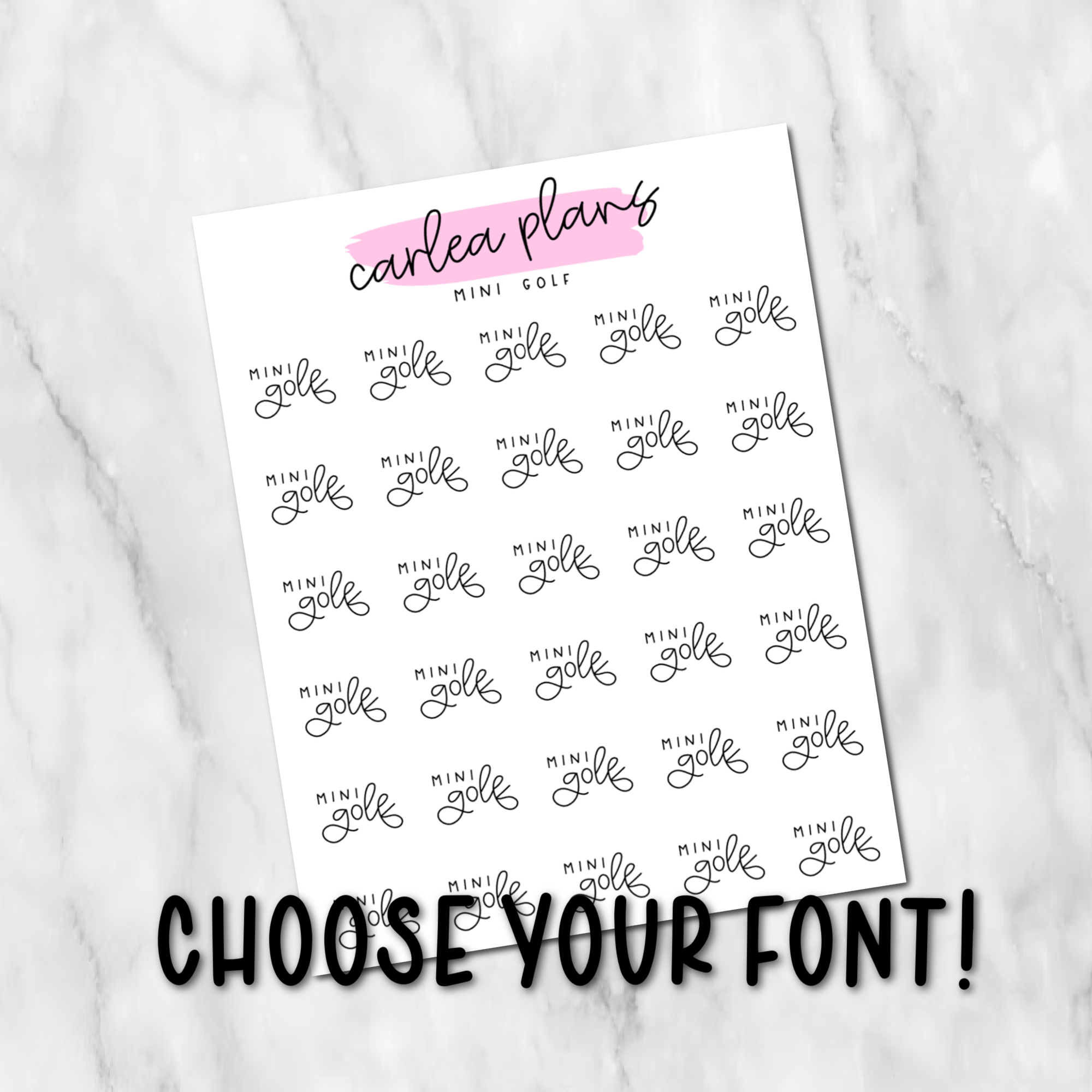 Das Menu Script Regular Mini Golf Scripts – CarleaPlans