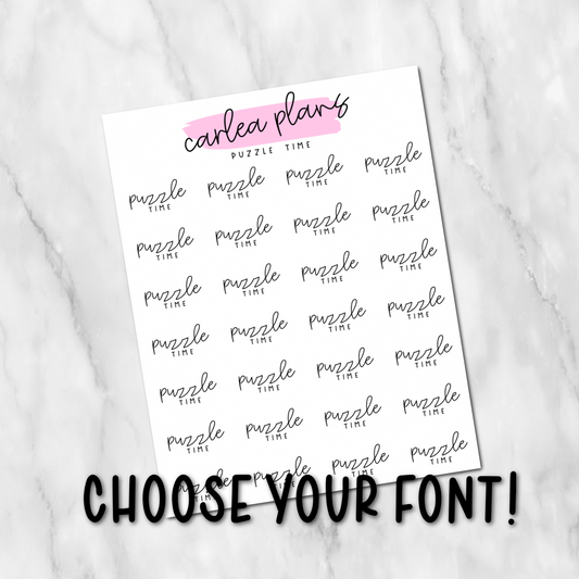 Puzzle Time Scripts