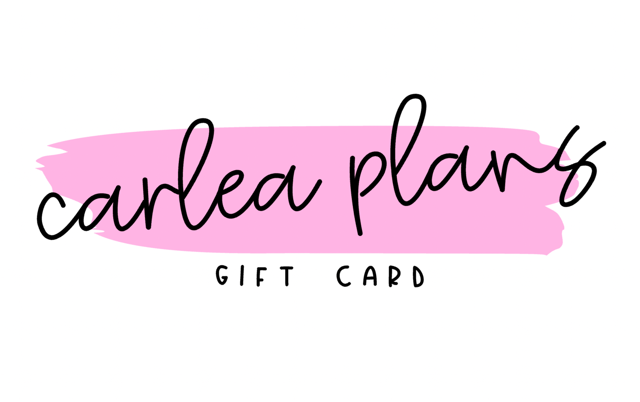 Carlea Plans Gift Card!