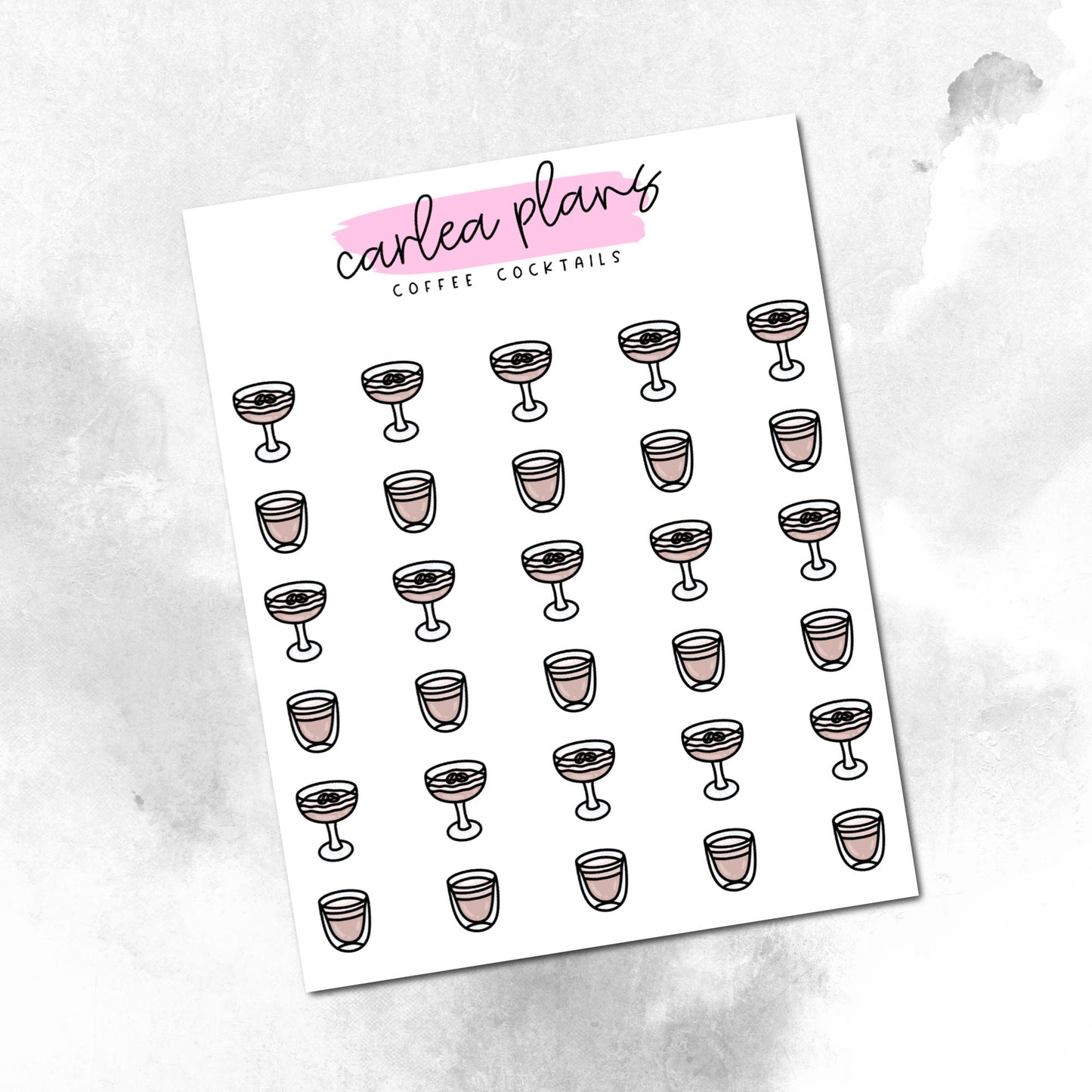 Coffee Cocktail Icons
