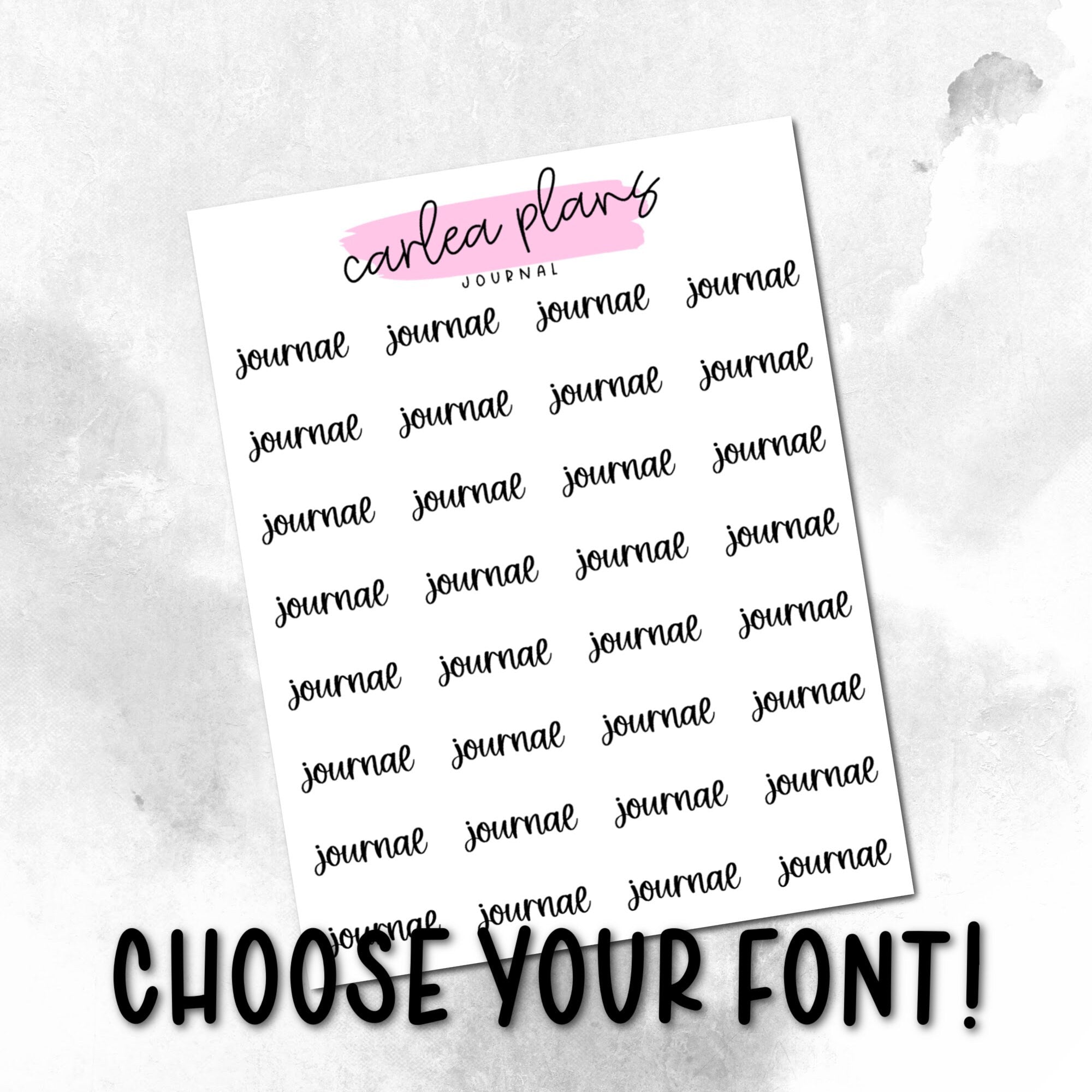 Journal Script – CarleaPlans